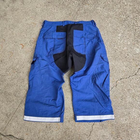 Vtg 90s UNDER THE WEATHER Plain Two Tone Baggy Outdoors Cargo Shorts Canada Made - Picture 3 of 7